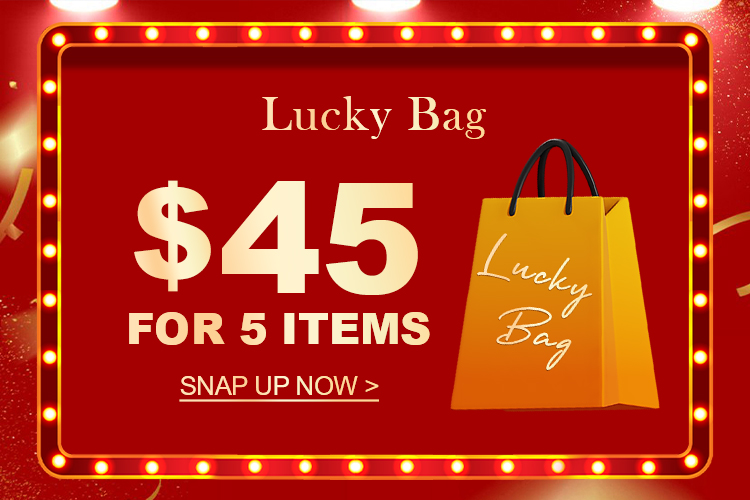  Lucky Bag $45 44 FOR 5 ITEMS ZSD SNAP UP NOW A W N BB BB OO T 